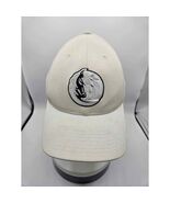 Dallas Mavericks Adidas Baseball Cap L/XL Cream Black Logo - $23.12