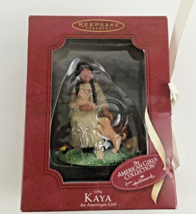 Hallmark Ornament Native American Girl Collection 1764 Kaya w Puppy Vintage 2003 - £19.79 GBP