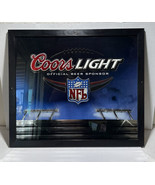 Coors Light Beer Super Bowl Black Framed Mirror 30.5” X 27” See Pictures - €76,50 EUR
