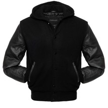 Hybrid Black Varsity Jacket - $60.00