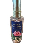 TRAVEL BATH &amp; BODY WORKS PERFECT PEONY FRAGRANCE MIST BODY SPRAY 3 FL OZ... - £23.45 GBP