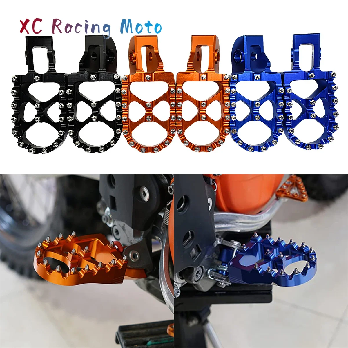 Motorcycle Cnc 2023 New Foot Pegs Footpegs Pedals For Ktm Sx Sxf Exc Excf Xc Xcf - £23.70 GBP+