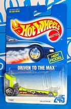 Hot Wheels Mid 1990s Mainline #245 Driven To The Max Flour. Yellow Dragster - $4.00