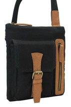 Vagarant Traveler Vintage Cotton Canvas Shoulder Bag CS09.BLK - £35.96 GBP