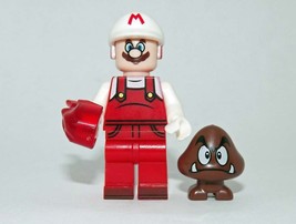 Minifigure Custom Toy Fire Mario Nintendo Game - £5.08 GBP