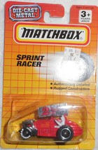 1994 Matchbox Sprint Racer Collector #34 Mint On Card Red &amp; Silver - £2.36 GBP