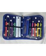 Sewing Knitting Crochet Needle Supply Kit Crafts &amp; Hobby Polka Dot S1D24 - $14.90 CAD