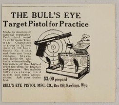 1929 Print Ad Bull&#39;s Eye Target Pistol for Practice Made in Rawlings,Wyoming - £6.92 GBP