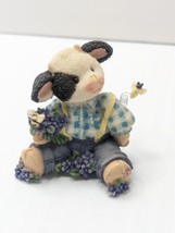 Mary Moo Moos All A-Buzz Over You 159557 Figurine 95 Bees Nature Cow Figure VTG - £12.42 GBP