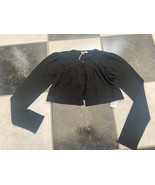 NWT 100% AUTH Gucci Kids Stretch Viscose Black Bolero Sweater Shrug 341075 - £116.26 GBP