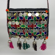564g,10&quot;x7.75&quot;Turkmen Handbag Purse Crossbody Handmade Silk Coin @Afghanistan,P1 - £63.94 GBP