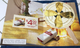 2004 Basic Cigarettes Promotional Hand Fan NOS Promo 878A - £8.97 GBP