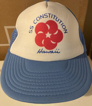 Vintage SS Constitution Hawaii Mesh Snapback Hat - £27.12 GBP