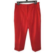 Workwear Red Capri Pants with Pockets by Apostrophe Ladies Size 4 - $14.03