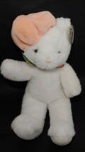 Carlton Summit Collection plush Heartwarmers white teddy bear peach beret hat - £19.77 GBP