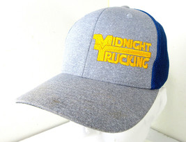 Flexfit Midnight Trucking Meshback Stretch Cap - Grey/Blue - Size S/M - OSFA - $11.83