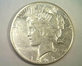 1923-S PEACE SILVER DOLLAR ABOUT UNCIRCULATED AU NICE COIN BOBS COINS FA... - $49.00