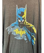 DC Comics Batman Hooded Hoodie Long-sleeved T-Shirt Men’s sz XL Lightweight - £13.37 GBP