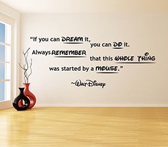 ( 94&#39;&#39; x 39&#39;&#39; ) Vinyl Wall Decal Quote You can Dream, Always Remember, Whole Thi - £72.23 GBP