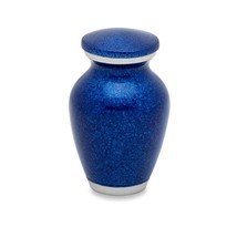 Small/Keepsake 3 Cubic Inches Blue Pearl Funeral Cremation Urn for Ashes - £55.07 GBP