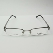 Lido West Eyeworks EYEGLASSES stainless steel Canal Gunmetal 51-19 135 b... - £39.56 GBP