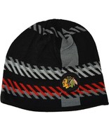 Chicago Blackhawks NHL Knit Beanie Hat Old Time Hockey Causeway Collecti... - £14.22 GBP