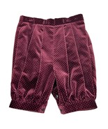 Vintage Velvet Polka Dot Burgundy Knickerbockers Shorts Size 4T - $24.00