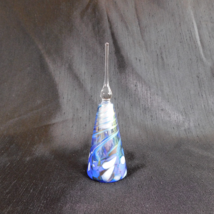 Rose Tree Blue Art Glass Perfume Bottle # 23000 - £51.91 GBP
