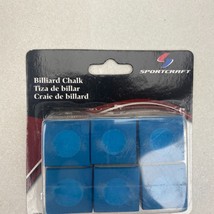 Sportcraft Chalk 6 Cubes Of Billiard Chalk Blue Pool Chalk New In Box - £3.96 GBP