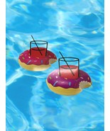 Bigmouth Inc Pool Party Beverage Boats Floats Pink/Purple Doughnut 2Pk - £6.73 GBP