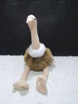 Ty Beanie Buddy 1998 Stretch The Ostrich, Brown And White Plush, New w/ Tags - £5.46 GBP