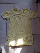 VTG 60&#39;s 70&#39;s Playmate Nightie Nightgown Sheer Yellow Sexy White # S XS ... - £17.93 GBP