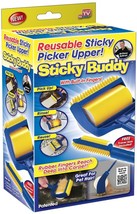 Sticky Buddy Reusable Sticky Picker Cleaner Lint Roller Pet Hair Remover Brush - £14.38 GBP