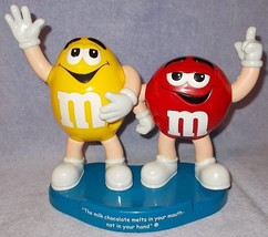 Vintage M &amp; M Mars Candies Red and Yellow Double Dispenser Toy  - $11.95