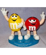 Vintage M &amp; M Mars Candies Red and Yellow Double Dispenser Toy  - $16.37 CAD