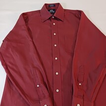 Stafford Wrinkle Free Men's Long Sleeve Casual Button Up Red Shirt Size 16 34-35 image 8