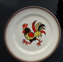 Red Rooster Poppy Trails Dinner Plate - $14.99