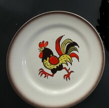 Red Rooster Poppy Trails Dinner Plate - $14.99