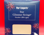 Pier 1 Import Christmas Star Glimmer Strings Flexible LED Lights 10 ft 4... - $14.99