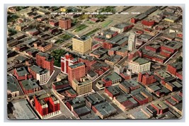 Airplane View Business Section El Paso Texas TX Linen Postcard V9 - £3.16 GBP