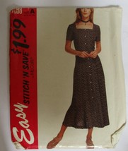 McCall&#39;s Easy Stitch &amp; Save 7038 Misses Dress Size 8-14 UNCUT - £6.19 GBP