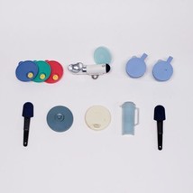 Tupperware Vintage 9 Refrigerator Magnets&amp;1 Keychain Assorted Pieces - M... - £19.26 GBP