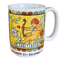 Zodiac Coffee Mug Sagittarius The Archer Astrology Celestial Horoscope Vintage - £13.72 GBP