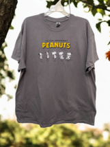 Peanuts Snoopy Gray T-shirt 70th Year Anniversary Size XL Vintage Unisex - $23.00