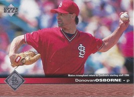 1997 Upper Deck Donovan Osborne 487 Cardinals - £0.78 GBP