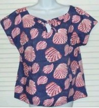 Lilly Pulitzer Hannah Great Escape Seashell Tie Top Pocketed  Sz Xs Gorgeous - £21.78 GBP