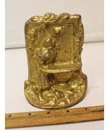 Vintage Woman Drinking at a Well Fountain Single Bookend or Door Stop - $10.00