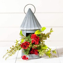 Open Candle Lantern in Weathered Tin - 14 inch image 2