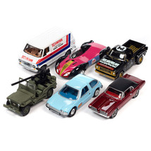 Pop Culture 2023 Set of 6 Cars Release 1 1/64 Diecast Model Cars by Johnny Li... - £62.77 GBP