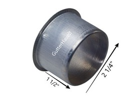 Package of 1 - 2 3/8 inch Aluminum Gutter Round Drain Outlet - $8.69